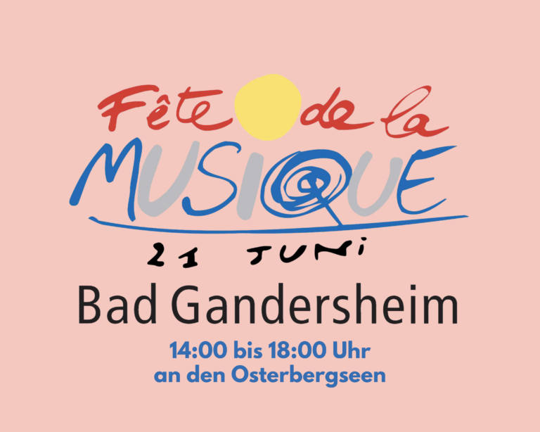 Willkommen zur 3. Fête de la Musique an den Osterbergseen